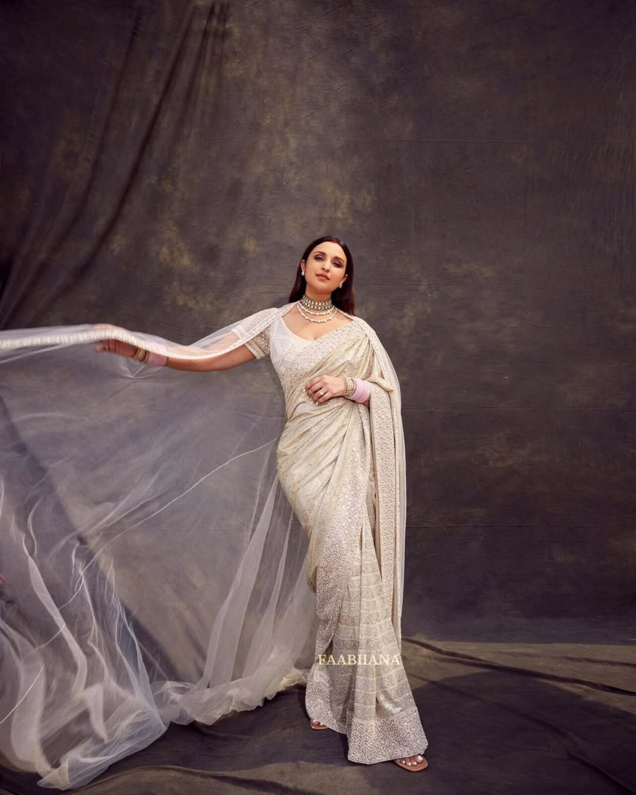 Saree Goddess: Parineeti nails the saree look with that long cape