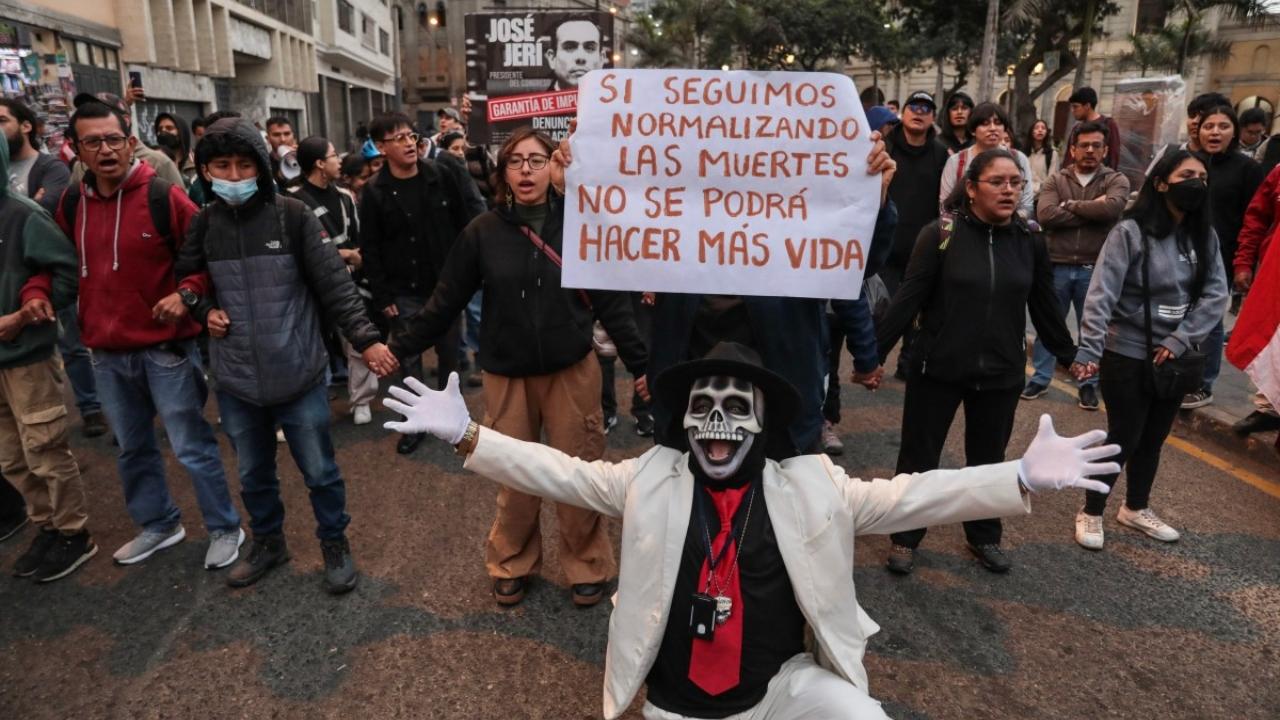 The officials said that they were investigating the shooting and killing of the protester