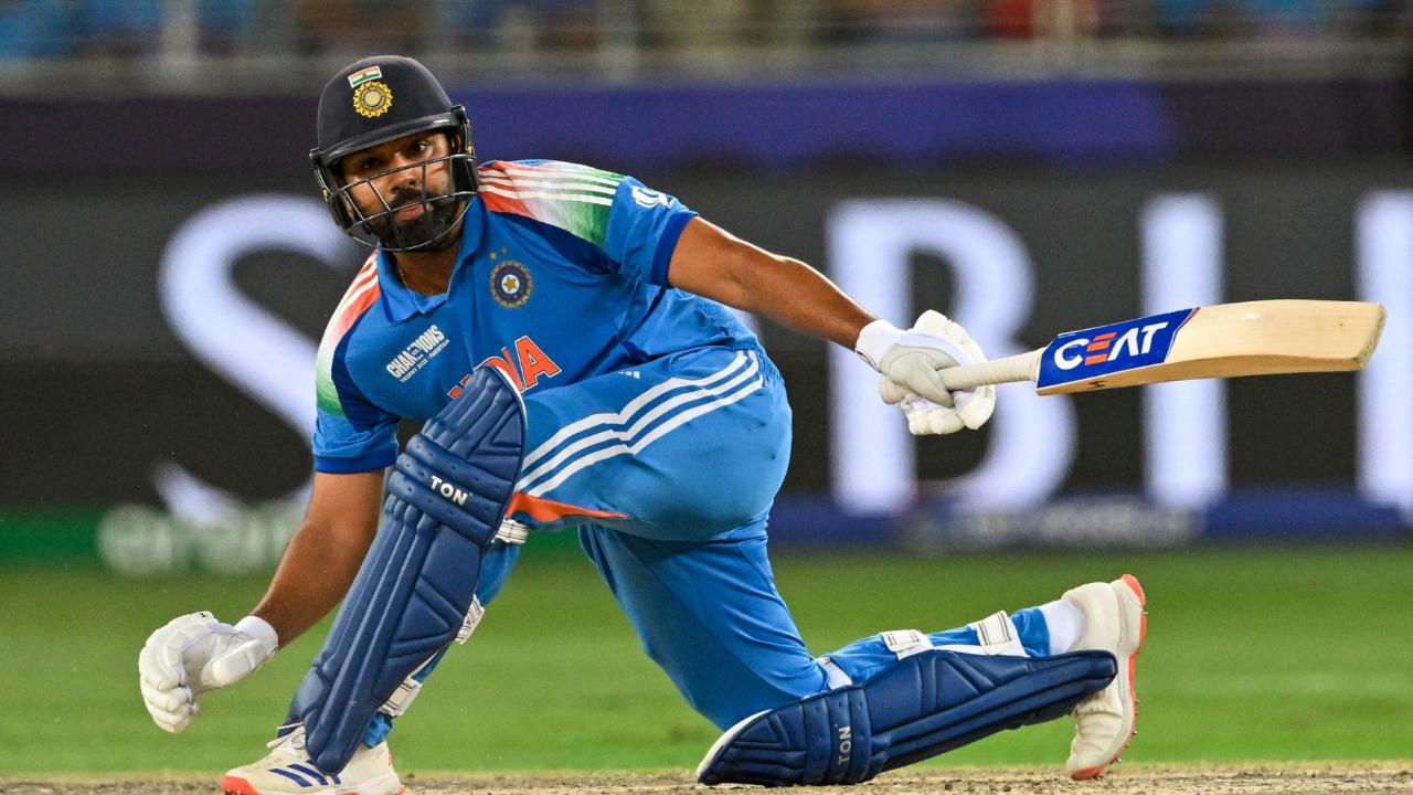 In the first ODI match against Australia, Team India's traditional opening batsman, Rohit Sharma, achieved a huge feat in international cricket (Pic: AFP)