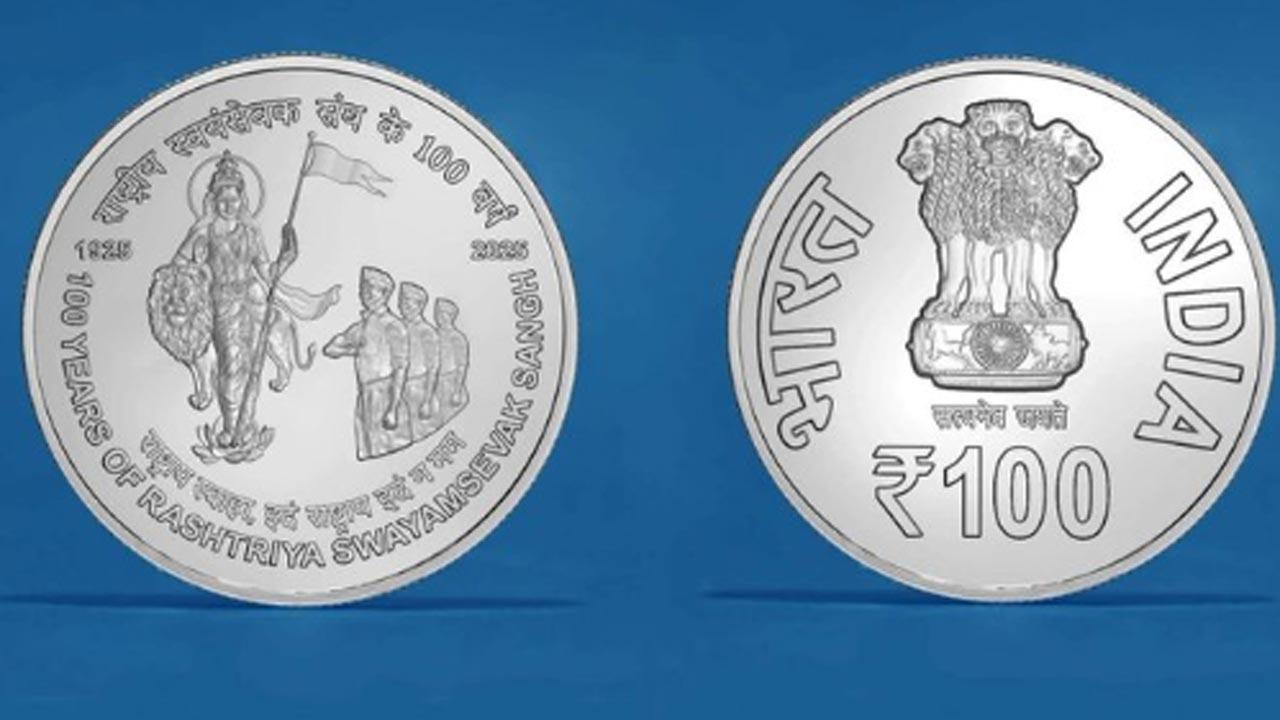 Govt releases special coins, stamps to mark 100 years of RSS
