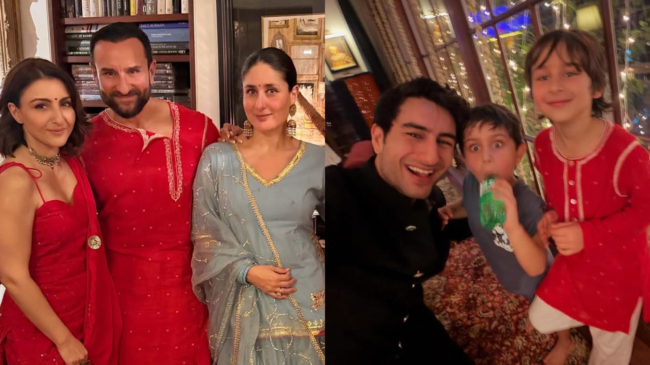 Soha Ali Khan shares sneak peek into Saif and Kareena Kapoor`s pre-Diwali party