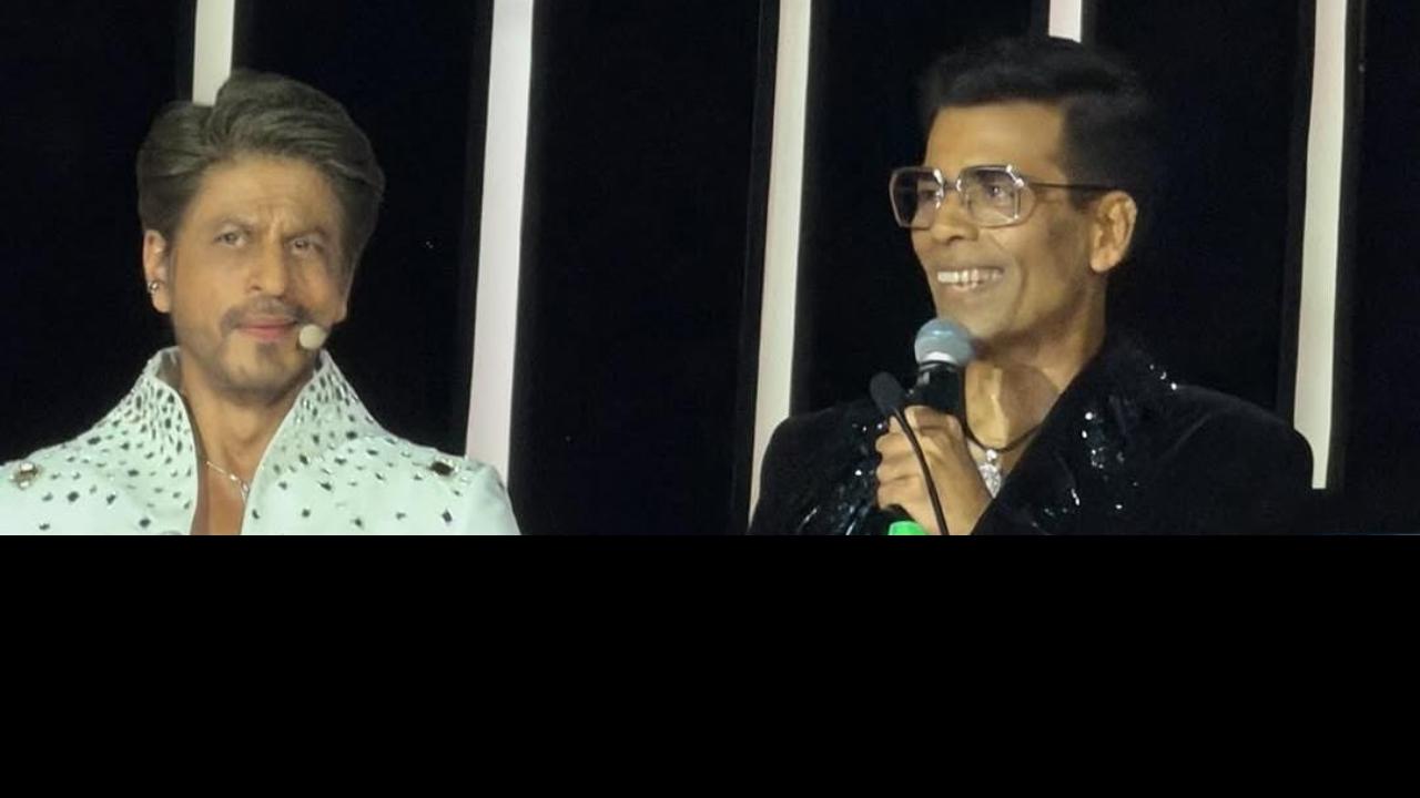 Karan Johar takes a jibe at Shah Rukh Khan`s Wankhede controversy