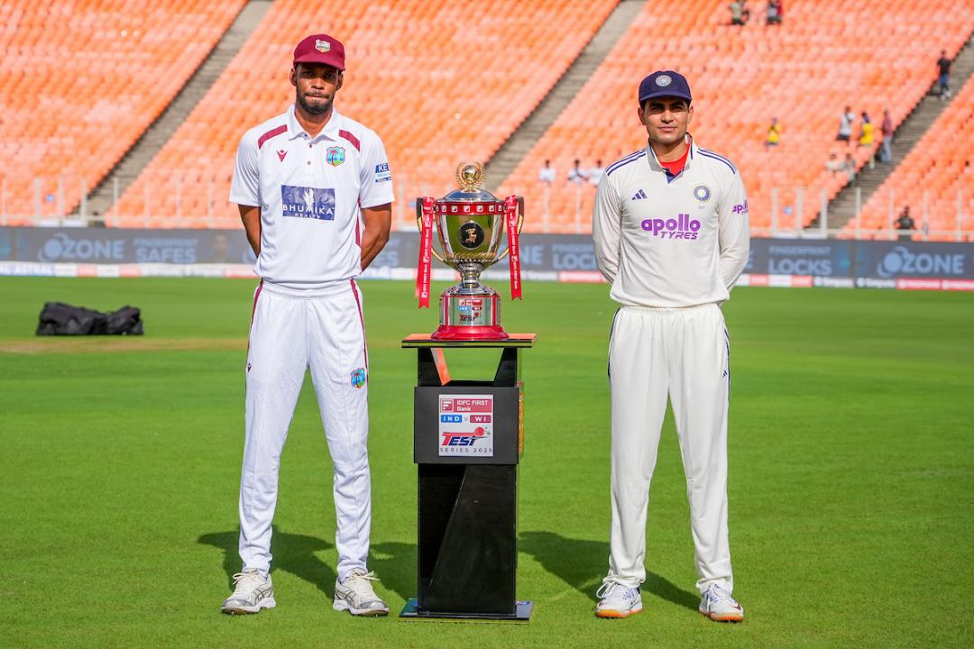 Roston Chase wins the toss in Ahmedabad, asks India to bowl first