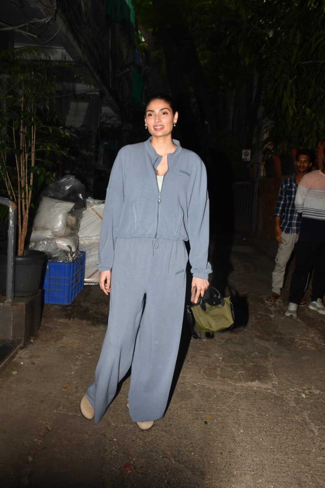 Athiya Shetty keeps it comfortable with the sporty look