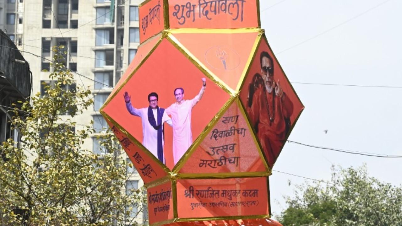 IN PHOTOS: Raj, Uddhav Thackeray appear together on Diwali lanterns in Mumbai