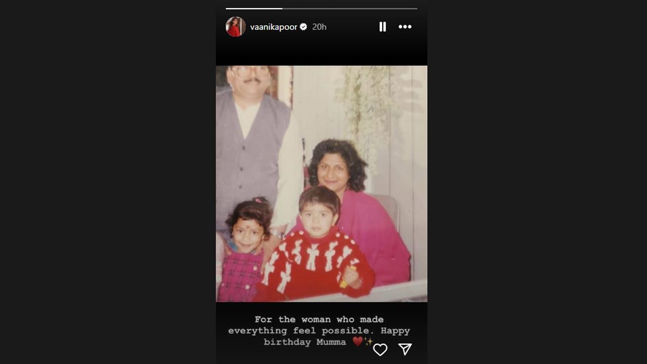 Picture Courtesy/Vaani Kapoor`s Instagram account