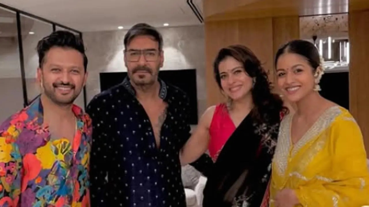Vatsal Seth, Ishita Dutta celebrate Diwali with Ajay Devgn, Kajol, and family