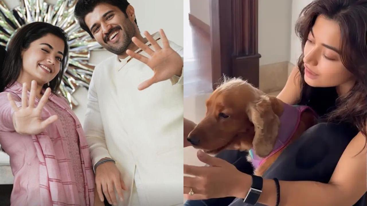 Rashmika Mandanna subtly shows off her sparkling diamond ring after engagement with Vijay Deverakonda, watch