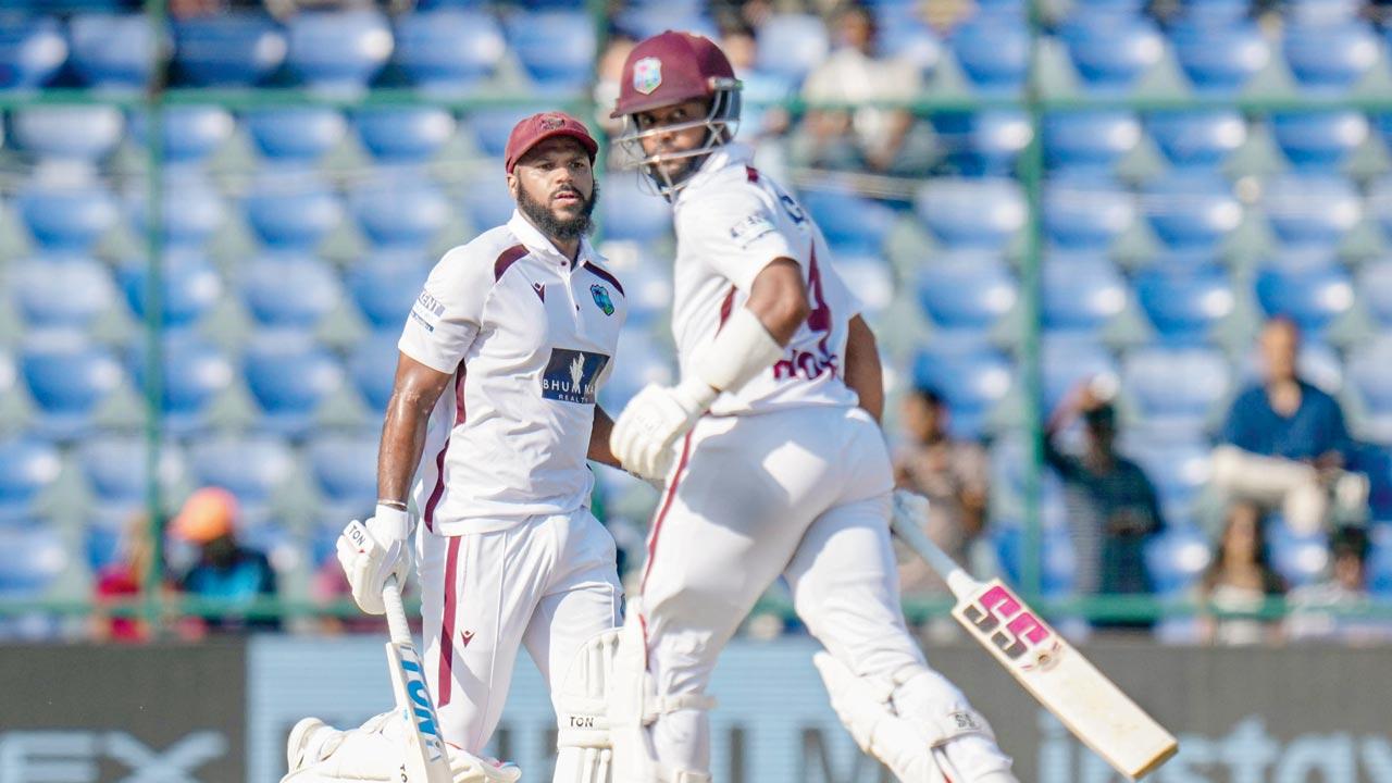 IND vs WI 2nd Test: John Campbell, Shai Hope's knock help West Indies reach 173 runs