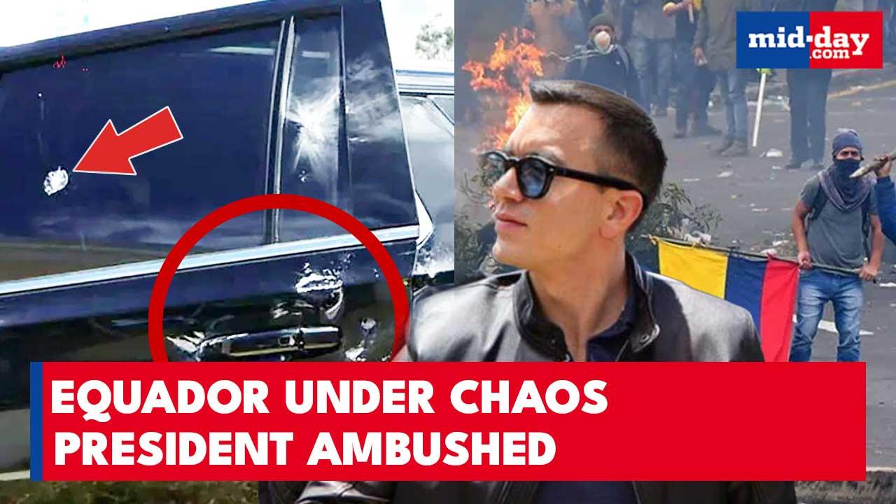 Daniel Noboa’s Motorcade Attacked: 5 Arrested After Violent Unrest in Ecuador