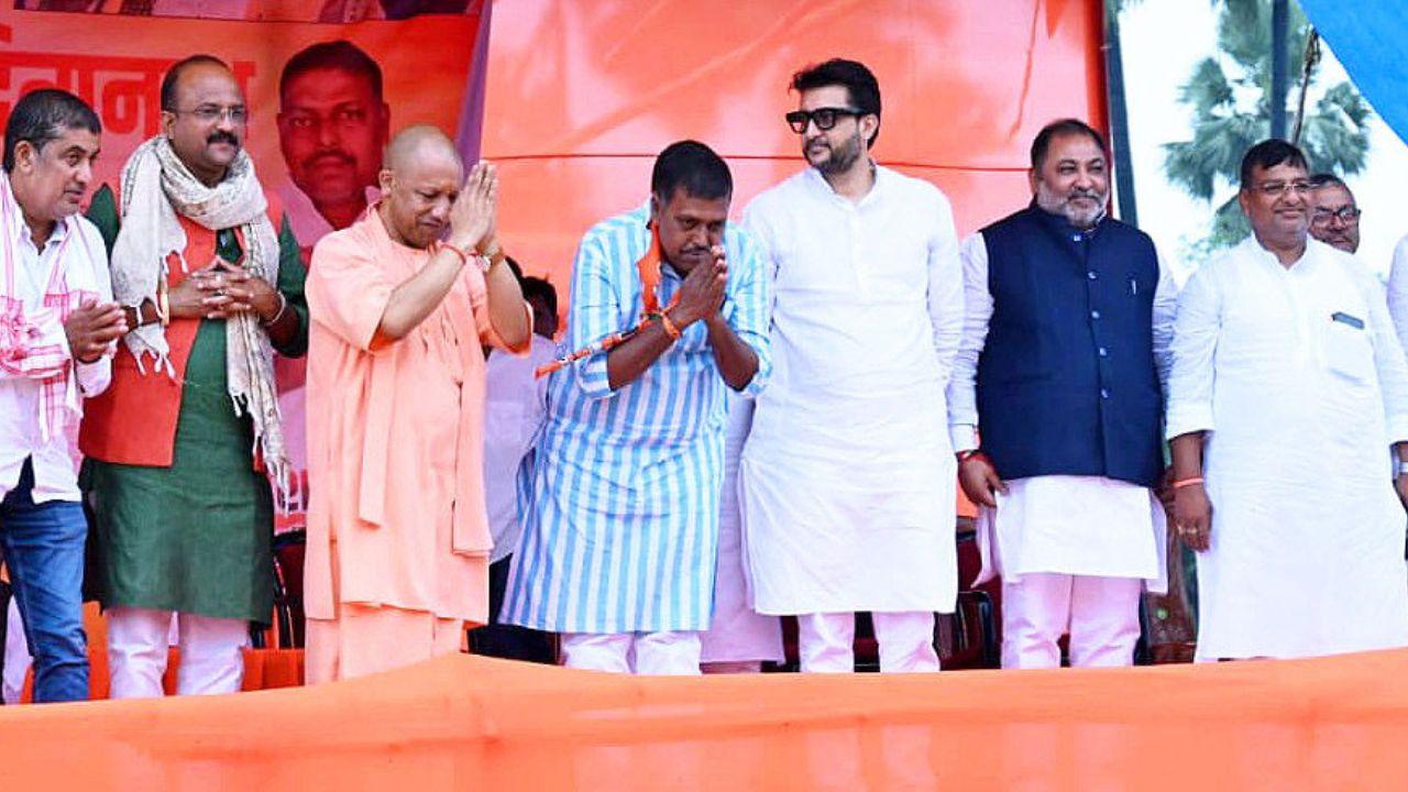 IN PHOTOS: UP CM Yogi Adityanath campaigns for NDA in Bihar CM Yogi Adityanath at the Agiaon Assembly Constituency in Bihar on Friday. PIC/ X