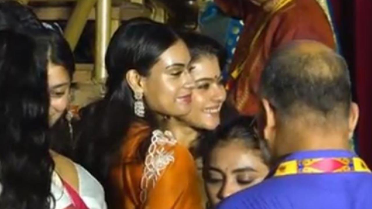 Nysa Devgn joins Kajol in carrying forward `Sindur Khela` tradition