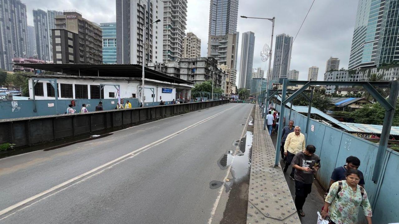 Traffic diversions announced to manage congestion after the closure of the iconic overbridge. (Pic/Ashish Raje)