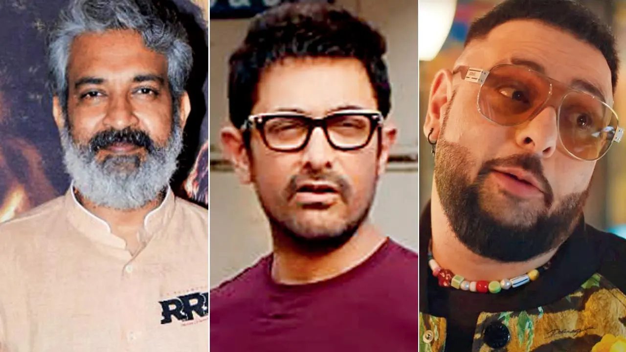 SS Rajamouli, Aamir Khan and Badshah 