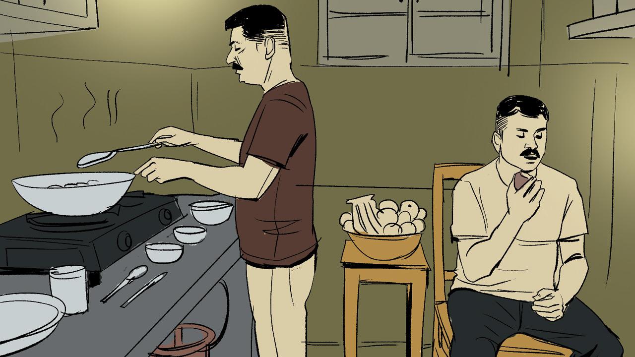 The cops requested lodges where they were staying to let them cook their own meals as they began falling sick due to the spicy unfamiliar taste of the local food; when they couldn’t cook, they consumed fruits