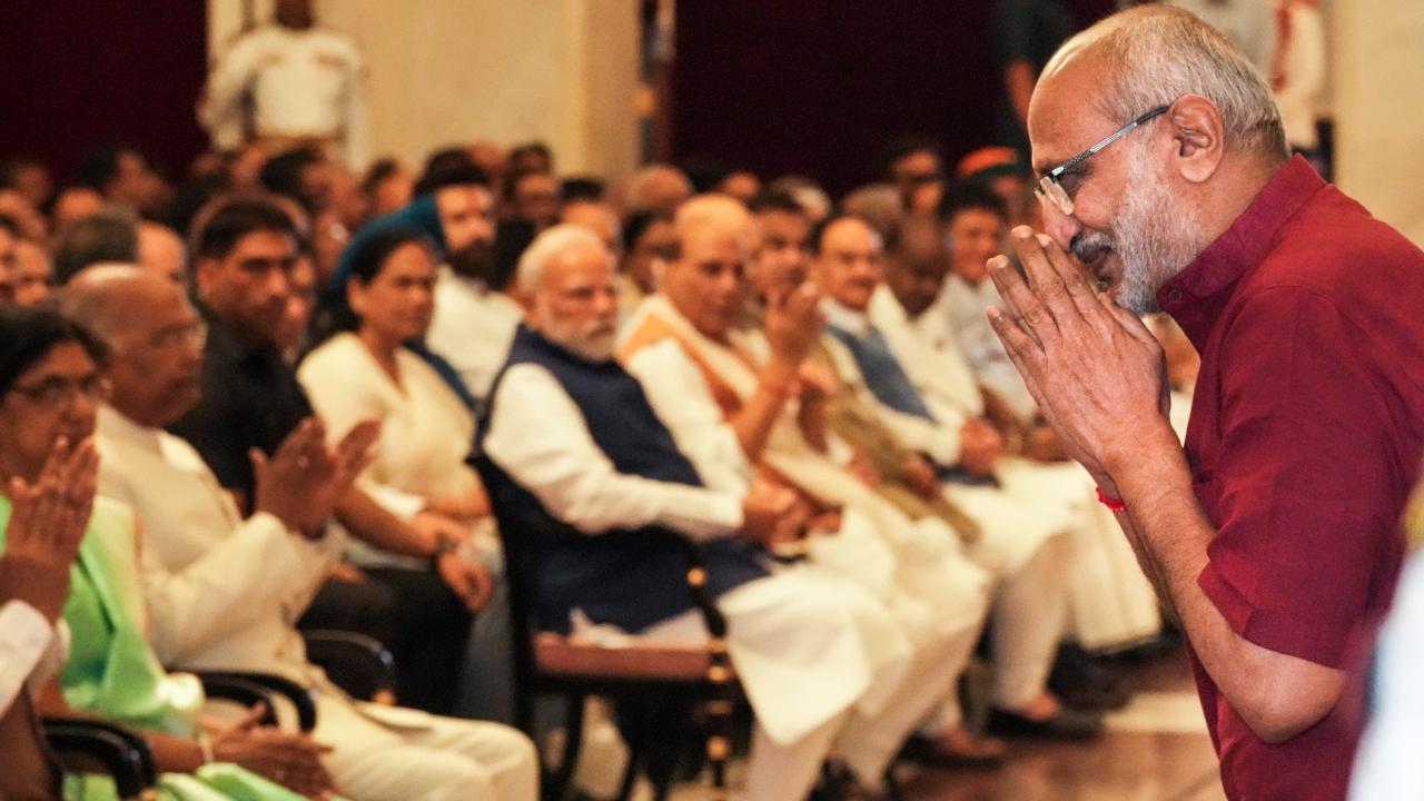 Dhankhar was present at the ceremony, his first public appearance since his resignation as VP