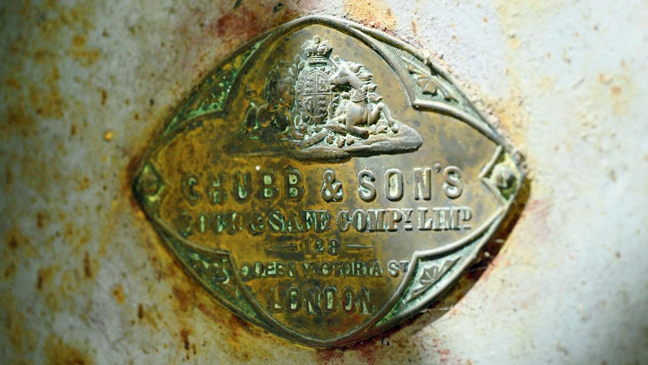The emblem of a Victorian lock firm