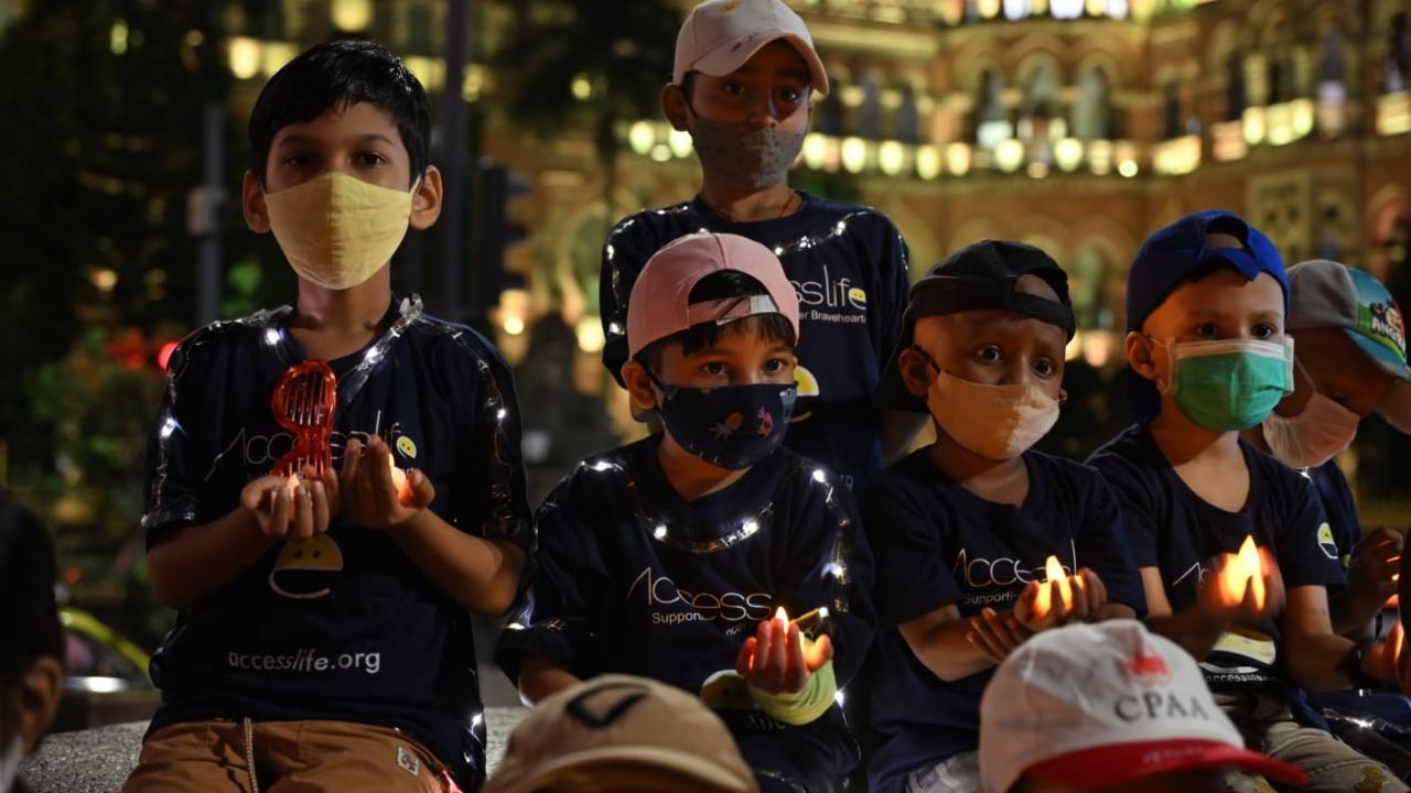 The golden illumination is part of a global campaign to raise awareness about childhood cancer, observed every year throughout the month of September