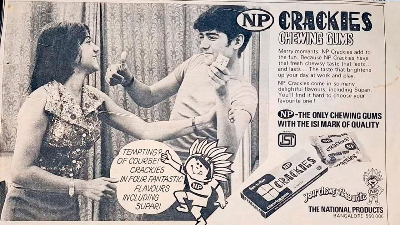 A young Ehsaan Noorani (right) features in the vintage bubblegum advertisement aimed at teenagers. PIC COURTESY/EHSAAN NOORANI