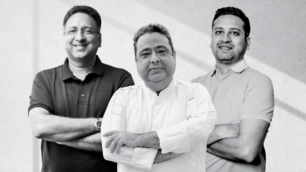 (Left to right) Amit Khanna, Manish Mehrotra, and Binny Bansal