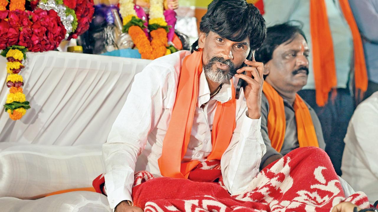 Manoj Jarange, Maratha quota activist. PIC/ATUL KAMBLE