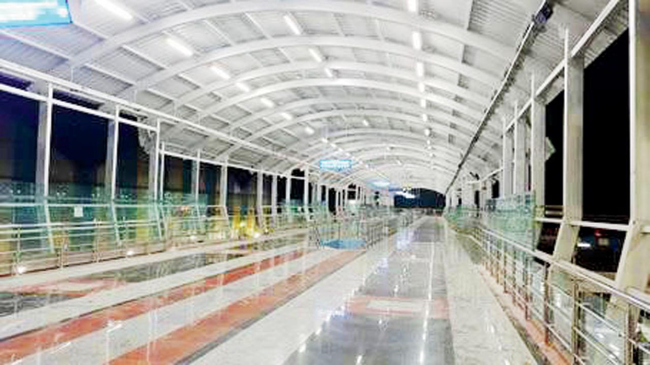 Mumbai: Glossy tiles on railway station bridges turn into slip traps in rain