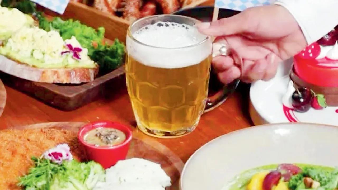 Bavarian bingeBuckets of beer at this rooftop bar come with comfort food picks like the German Potato and Leek Soup served with Sauerkraut and pretzels, and the Jagerschnitzel that packs crumb fried chicken in mushroom gravy and Brussels’ sprouts.At Mostly Grills, The Orchid, Navpada, Vile Parle East.Call 9930247874
