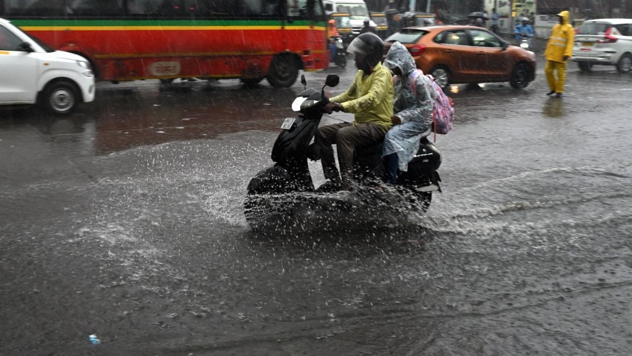 Tansa has 98.93 per cent water stock, Modak Sagar 99.78 per cent, Middle Vaitarna 98.99 per cent, Upper Vaitarna 99.15 per cent, Bhatsa 99.43 per cent, Vehar 100 per cent and Tulsi 100 per cent, according to BMC's Mumbai rains data. PIC/SAYYED SAMEER ABEDI