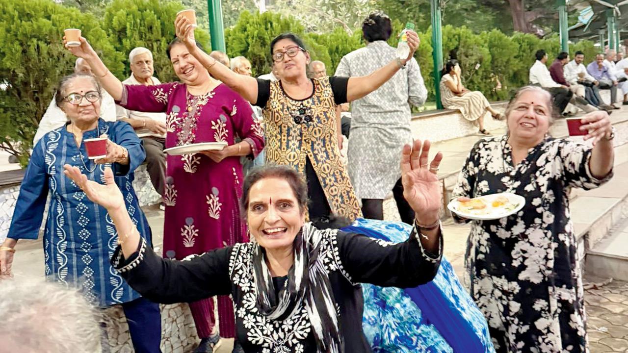 Seniors raise a toast to good times at the event. PIC COURTESY/GENSLIFE