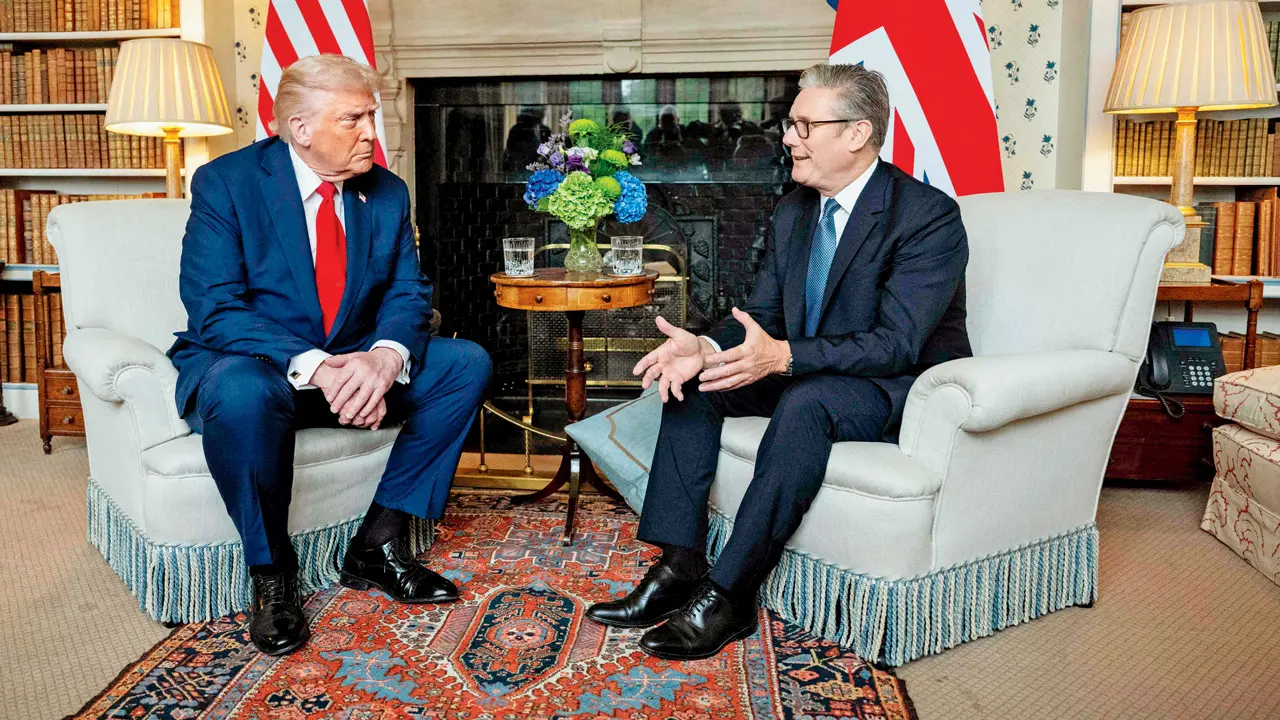 King Charles bids farewell as Trump heads to talks with Starmer