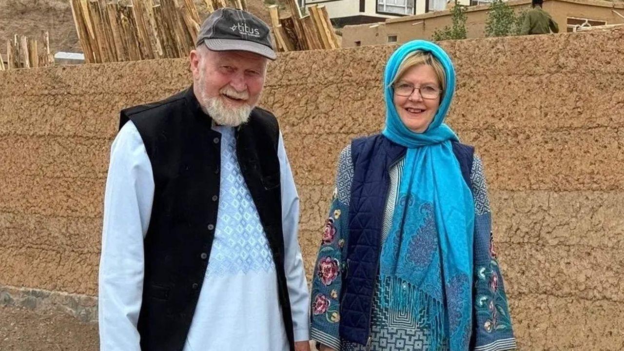 Lanzamiento talibán La pareja británica celebrada en Afganistán durante siete meses