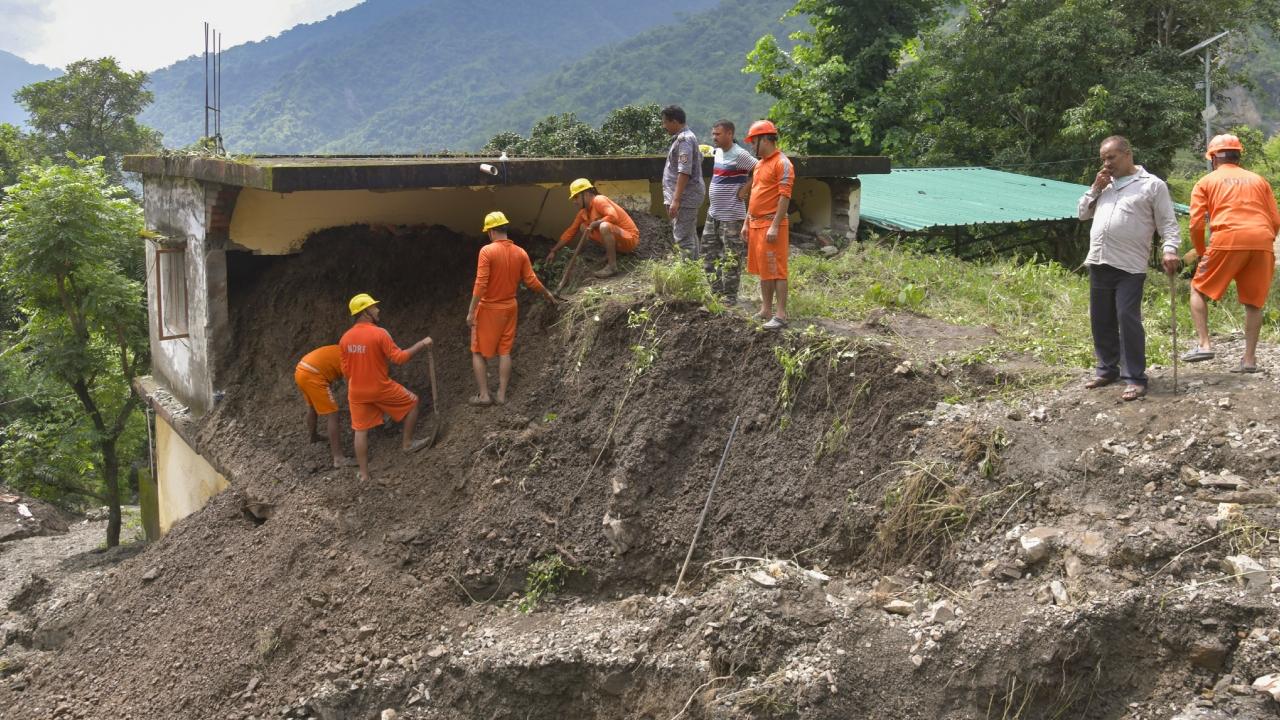 Two people have been rescued so far, while seven others remain unaccounted for, officials added. Teams from the State Disaster Response Force (SDRF), local police, and district administration were immediately deployed to the affected area to carry out search and rescue operations
