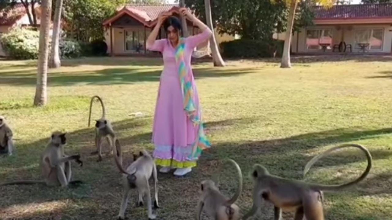 Adah Sharma marks Navratri with a heartwarming gesture towards monkeys