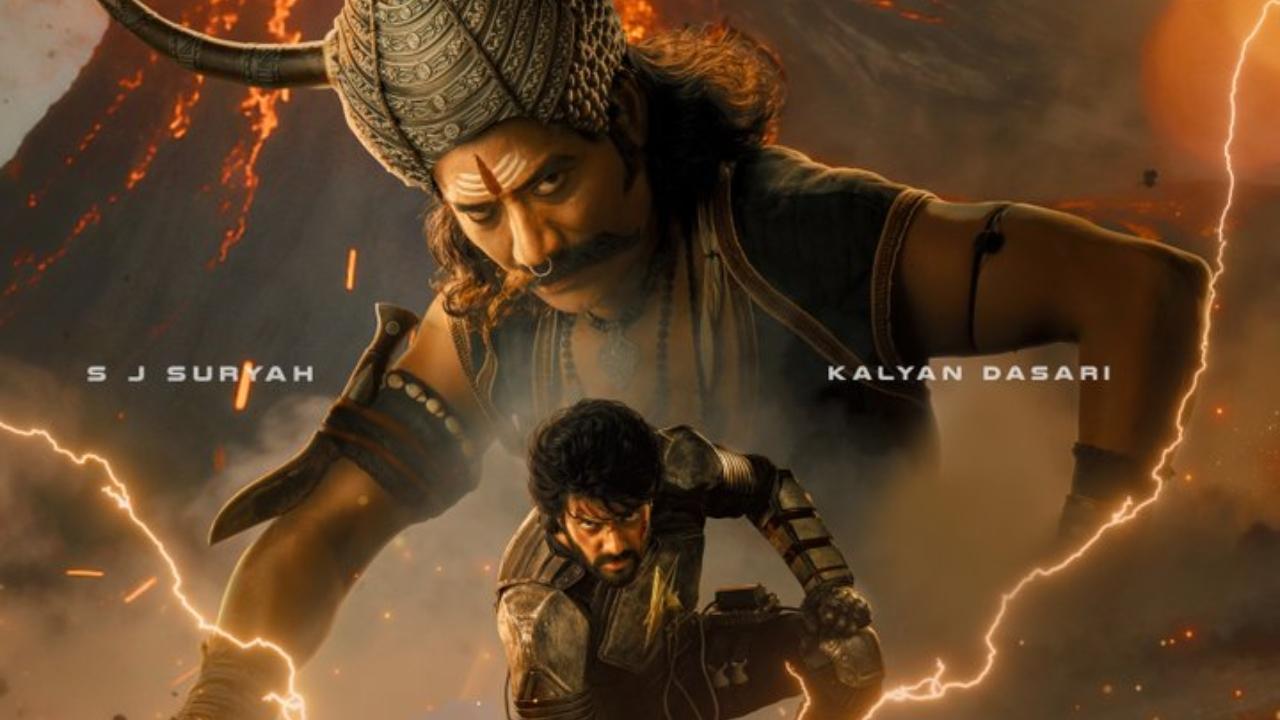Adhira first look out: Kalyan Dasari and S J Suryah promise fiery showdown in Prasanth Varma Cinematic Universe