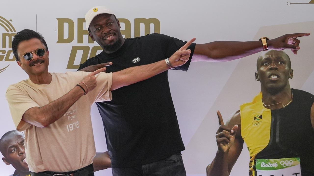 Anil Kapoor shares ‘memorable day’ with Usain Bolt cheering young sprinters