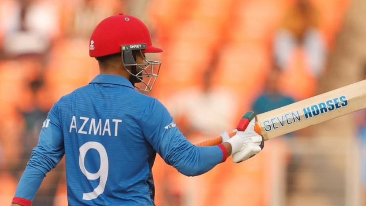 Later, the Afghans secured a dominating win over Hong Kong by 94 runs at the Sheikh Zayed Stadium (Pic: X/@AzmatOmarzay)