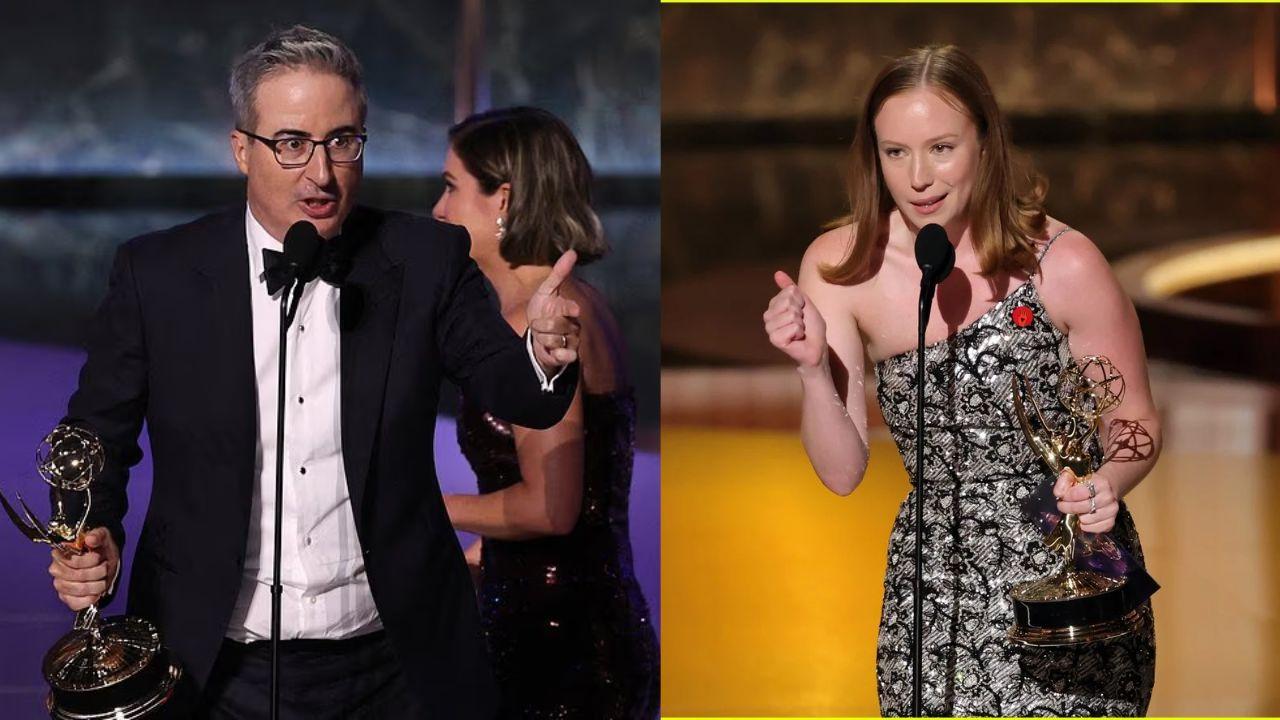 John Oliver and Hannah Einbinder's Emmy Awards 2025 winning speeches censored - here's why