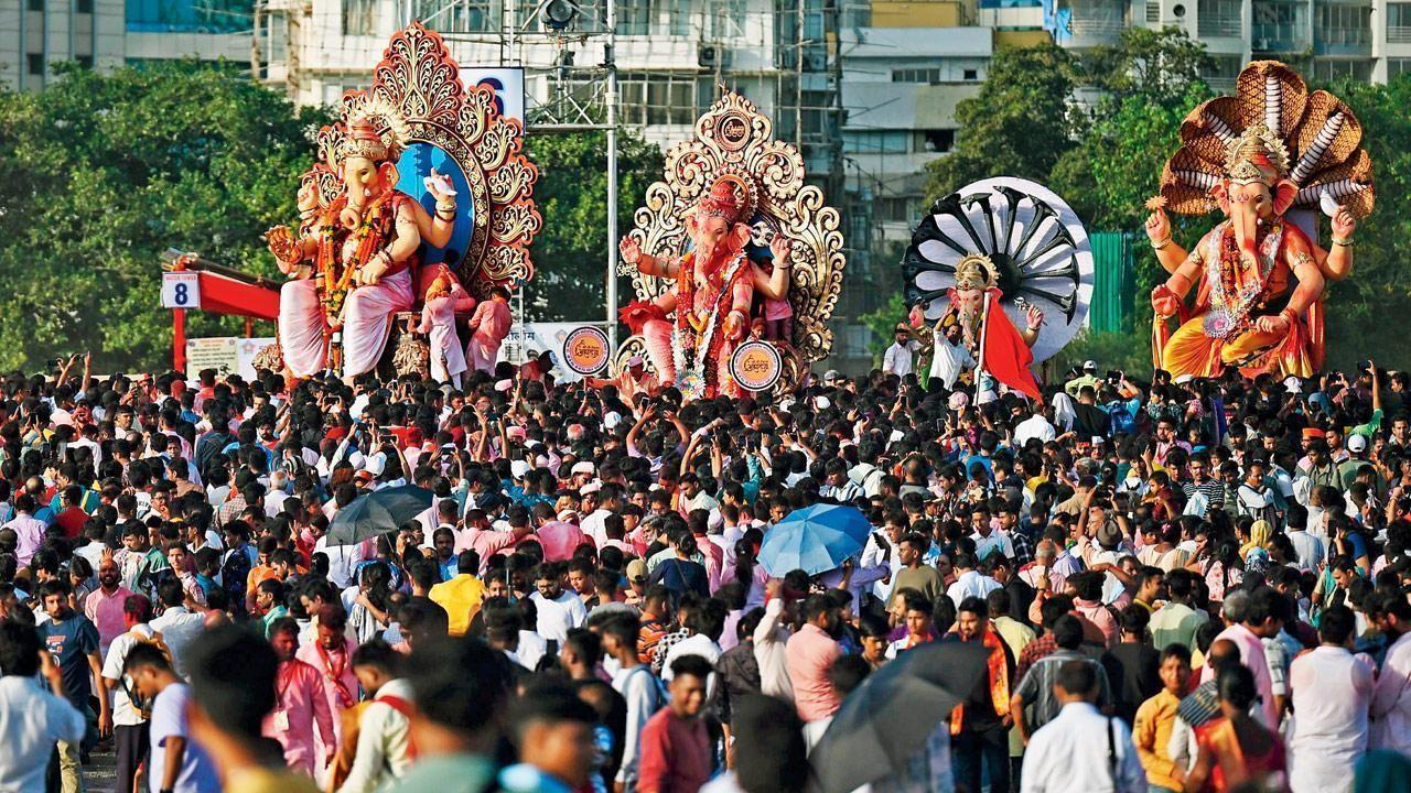 Ganpati Visarjan 2025: Over 36,000 Ganesh idols immersed in Mumbai till 6 am
