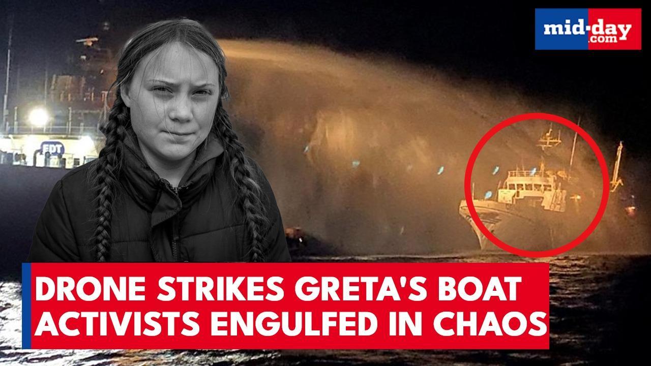 Greta Thunberg’s Gaza-bound boat bombed by drone
