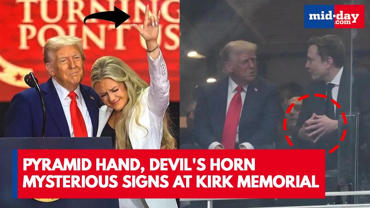 Symbolic secrets? Erika & Musk’s strange hand gestures at Charlie memorial