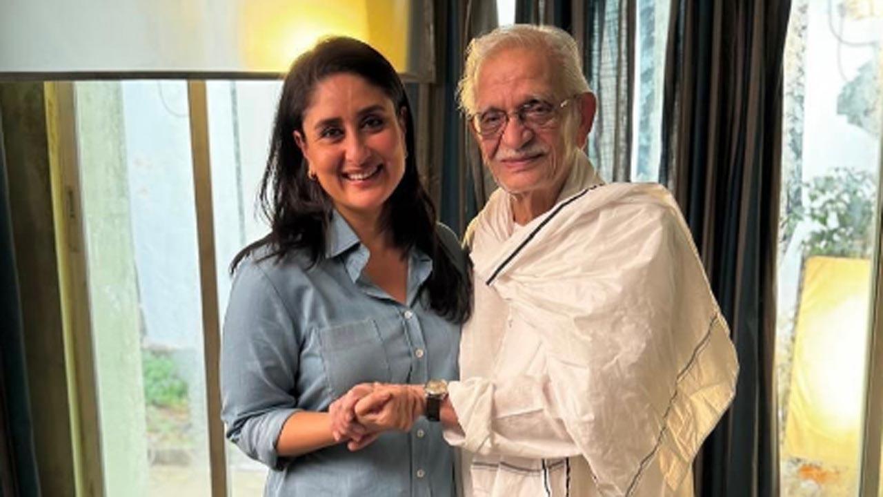 Kareena Kapoor Khan expresses joy after meeting legendary lyricist Gulzar