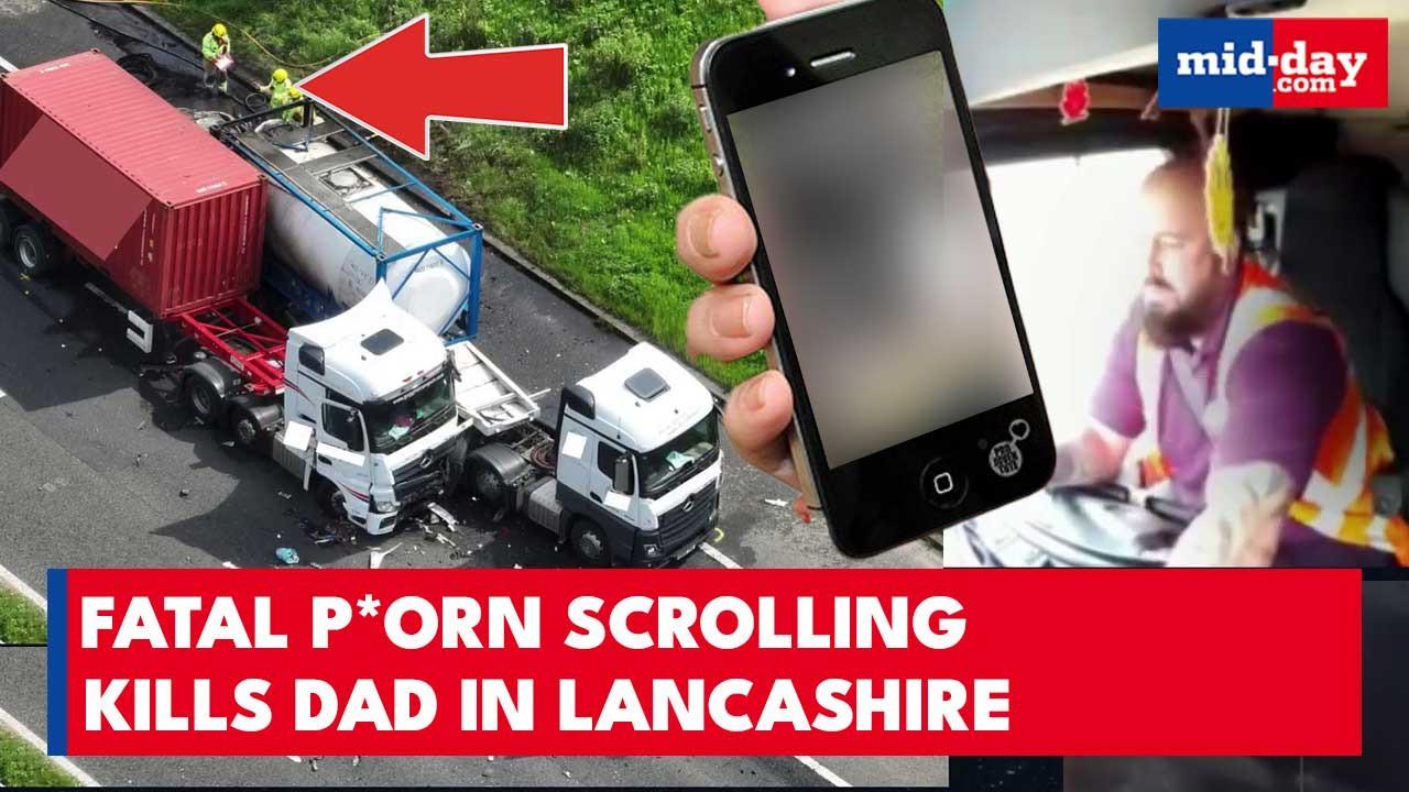 Trucker scrolling explicit content causes fiery M58 crash, killing father