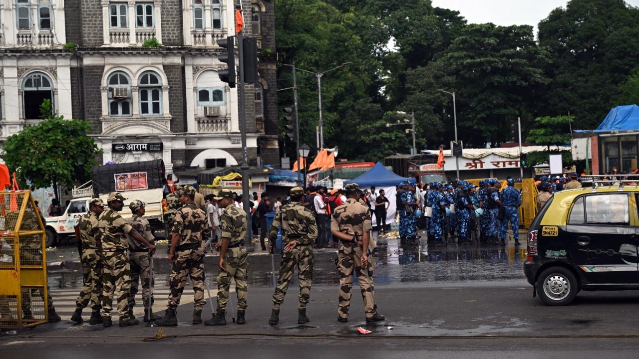 Mumbai Police had earlier in the day rejected an application by the agitators to extend their permission to continue the protest. The activists said they would challenge the decision during the court proceedings