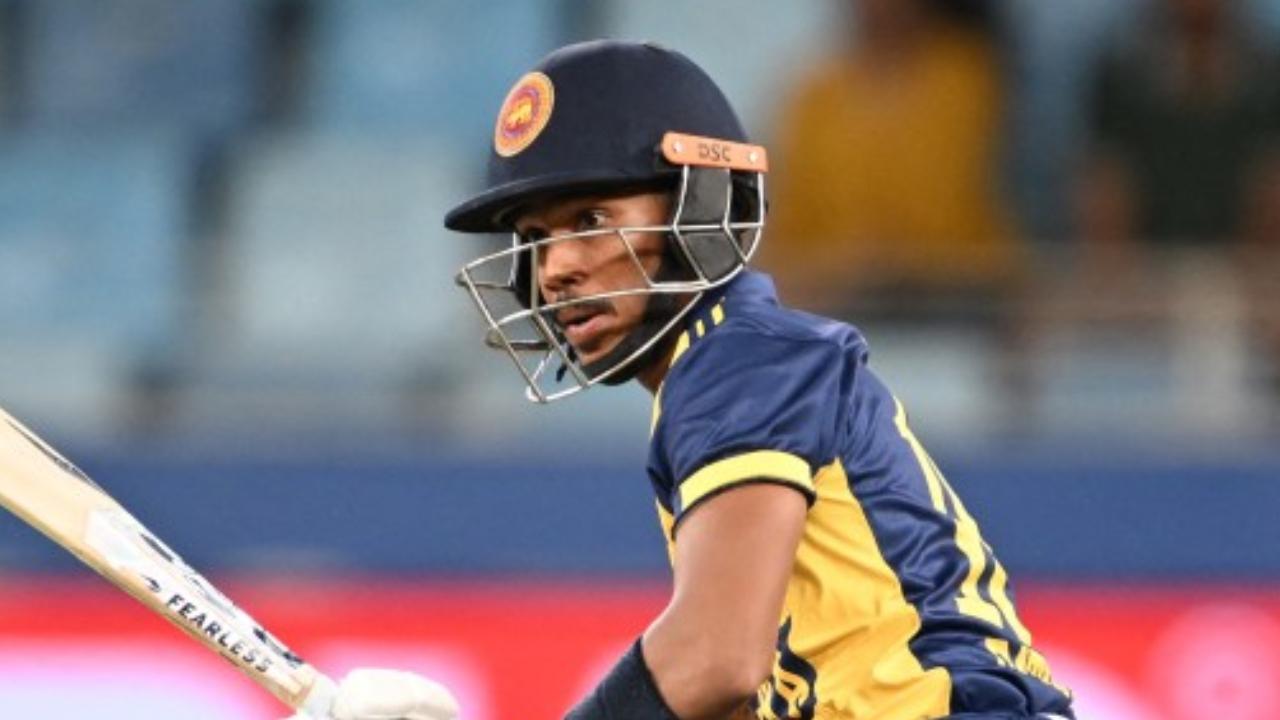 With this, he achieved the feat of becoming the player with the most fifty-plus scores for Sri Lanka in the T20Is (Pic: AFP)