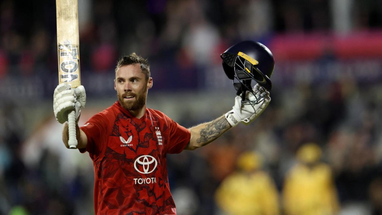 During the second T20I match against South Africa, England's Phil Salt played an unbeaten knock of 141 runs. His knock came in 60 deliveries, and was laced with 15 boundaries and eight maximums (Pic: AFP)