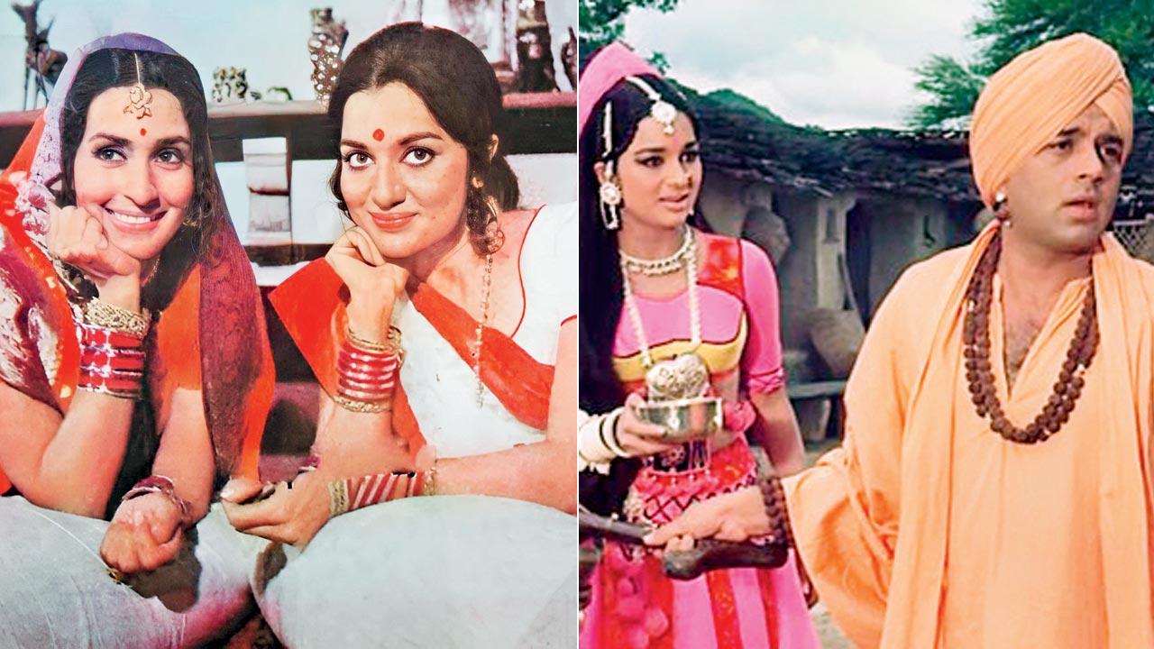 Stills from (left) ‘Main Tulsi Tere Aangan Ki’; (below) ‘Mera Gaon Mera Desh’ 