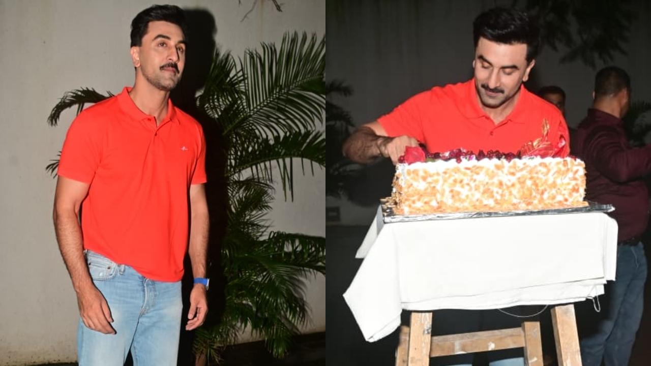 Watch! Ranbir Kapoor cuts birthday cake with paparazzi, distributes gifts