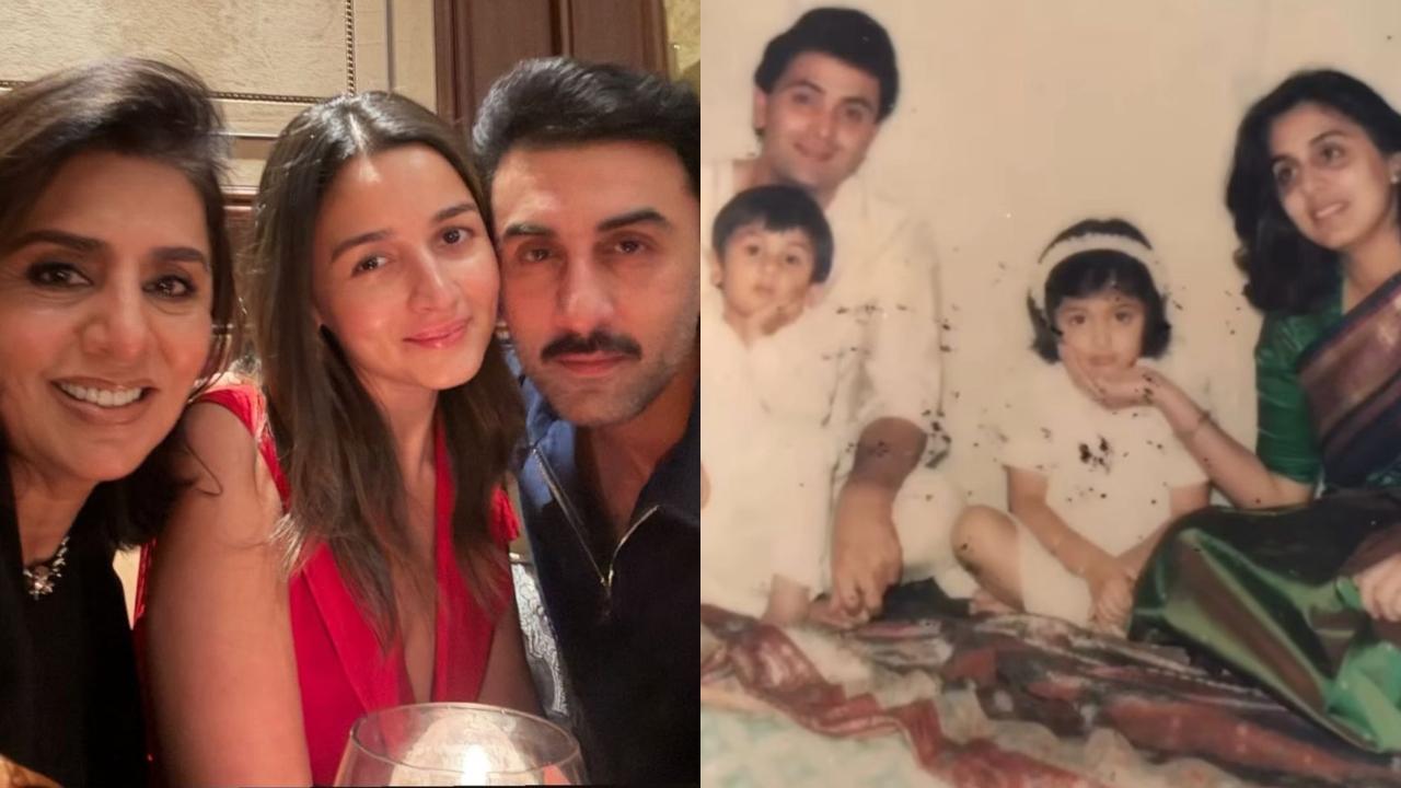 Neetu Kapoor and Riddhima Kapoor shower birthday love on Ranbir Kapoor