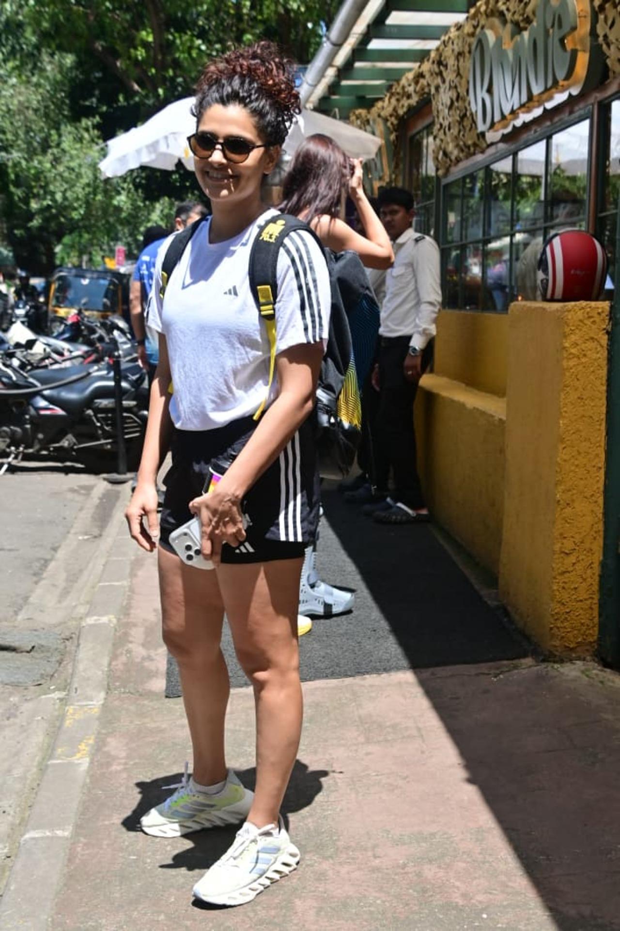 It's a sporty day for Saiyami Kher, the diva never misses out on turning heads