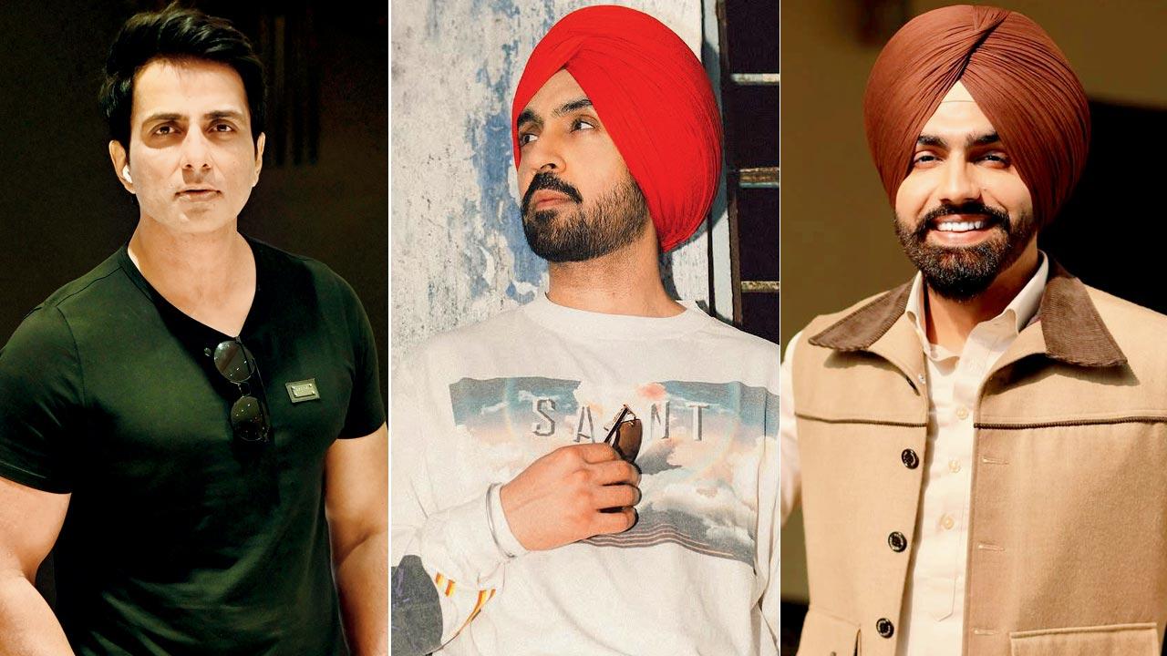 Sonu Sood, Diljit Dosanjh, and Ammy Virk